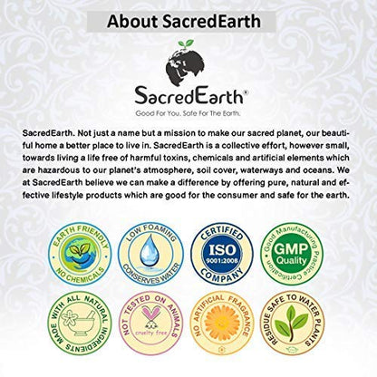 Dish Wash Liquid | (Made From Soapnuts, Lemon, Lemongrass, Thyme &amp; Bergamot) - Natural - Environment Friendly, No Artificial Additives, No Fragrances, Enzymes &amp; No bleaches - Sacred Earth - 500ml