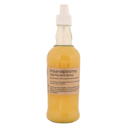 Disinfectant Spray | Bio Enzyme With Essential Oil - Natural - Plant Based, Non Toxic, Eco Friendly &amp;amp; Chemical Free - Praanapoorna - 300ml