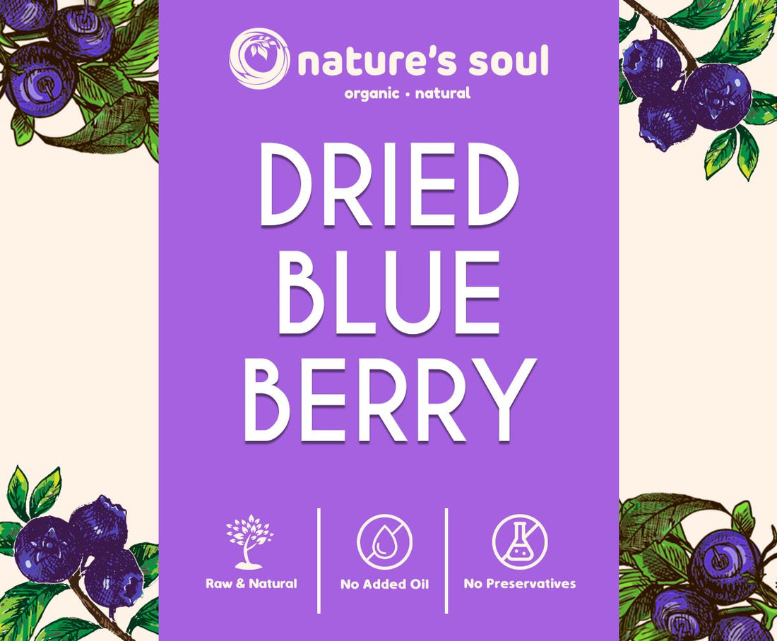 Dried Blueberry | Raw - Natural - No Added Oil & No Preservatives - Nature&