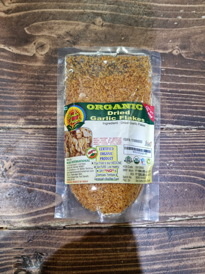 Dried Garlic Flakes – Baba Fresh – 100gm
