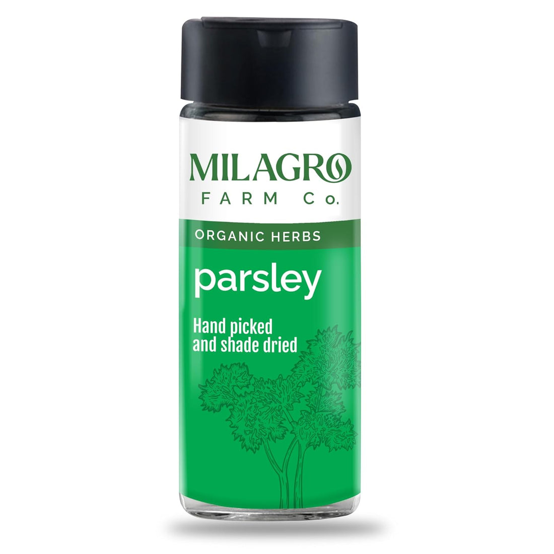 Seasoning | Parsley Seasoning - Hand Picked And Shade Dried - Organic Herbs – Milagro Farm Co. – 25gm
