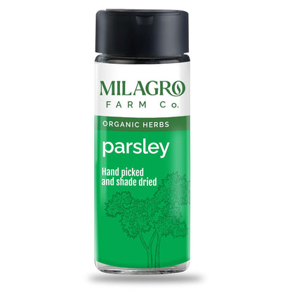 Seasoning | Parsley Seasoning - Hand Picked And Shade Dried - Organic Herbs – Milagro Farm Co. – 25gm