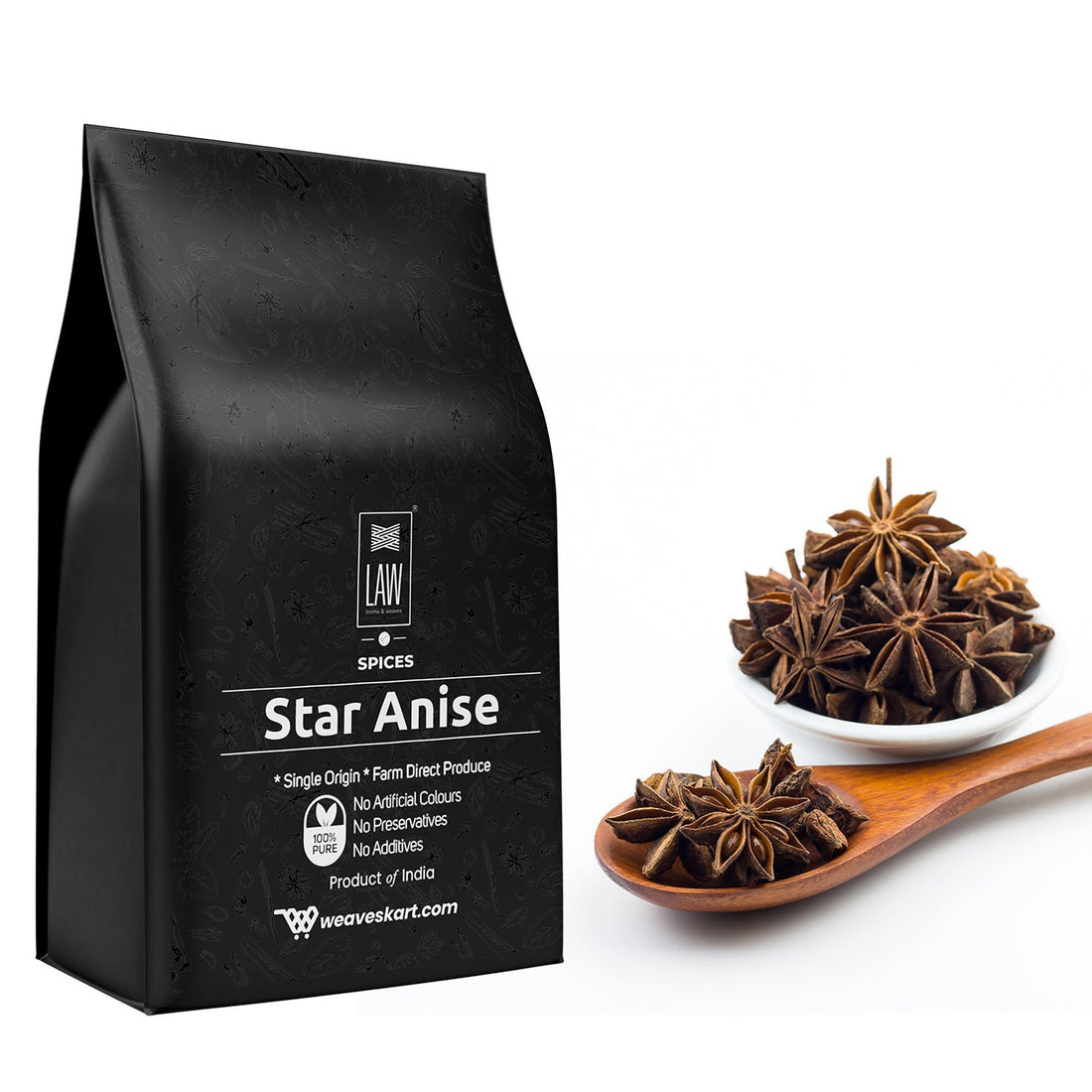 Star Anise Whole – Looms And Weaves – 100gm