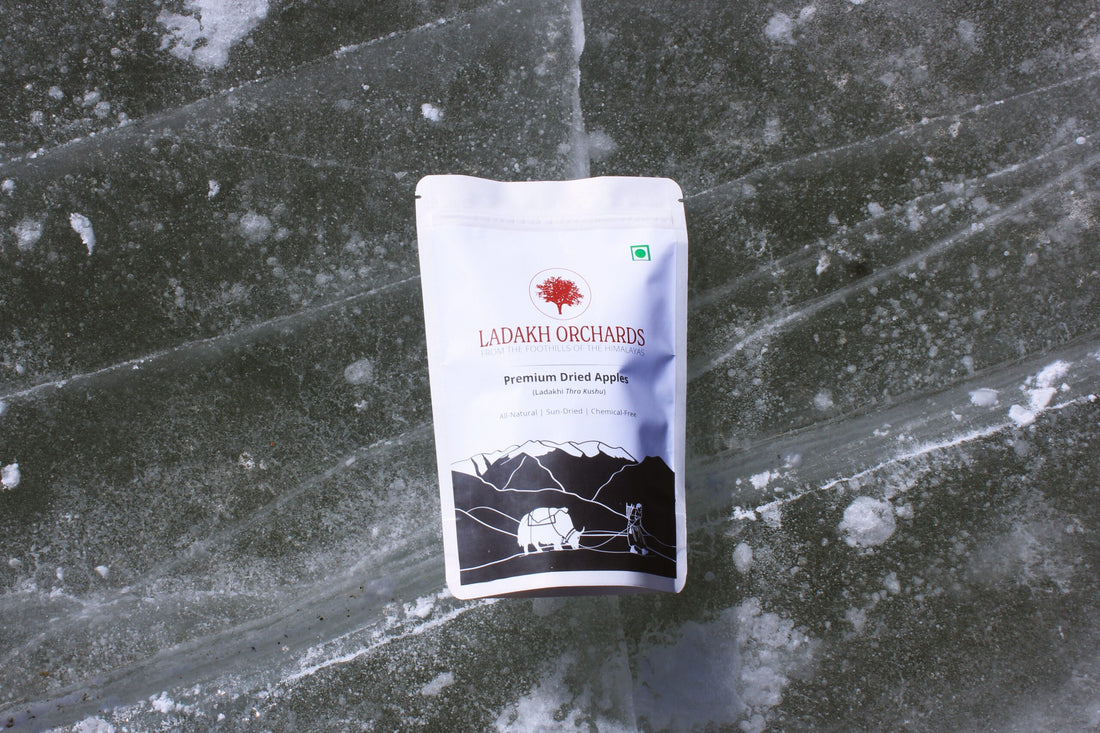 Apples | Dried Apples (Ladakhi Thra Kushu) - From The Foothills Of The Himalayas - Sun Dried - All Natural &amp; Chemical Free - Ladakh Orchards - 250gm