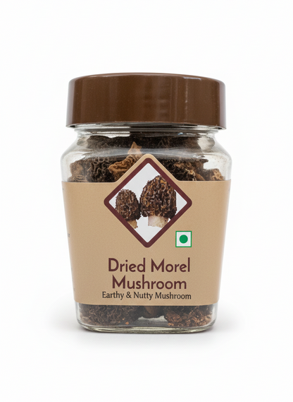 Mushrooms | Dried Morel Mushroom - Earthy &amp; Nutty Mushroom – Chenab – 25gm