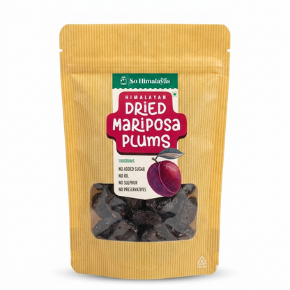 Chips | Dried Mariposa Plums - Natural - No Oil ,Sulphur, &amp;amp; No Added Sugar , No Preservatives - So Himalayas- 100gm
