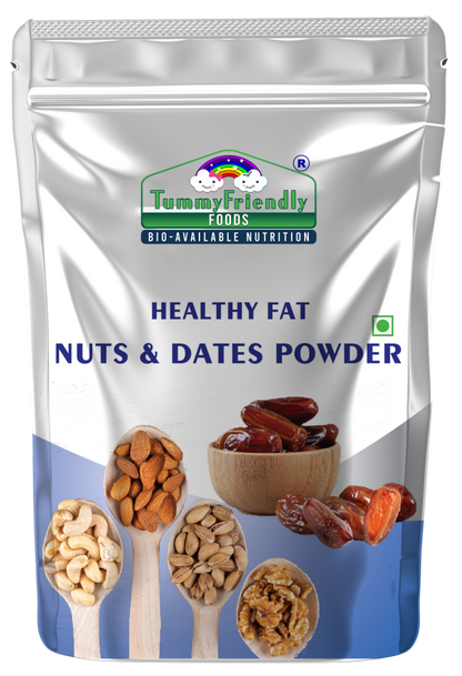 Dry Fruit Powder | (Premium Nuts &amp;amp; Dates Powder) - Healthy Fat - For Baby Food - USDA Organic - No Chemical, Additives &amp;amp; No Sweeteners - Tummy Friendly Foods - 100gm