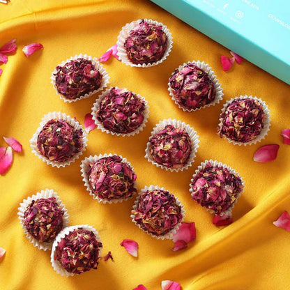 Dry Fruit Laddoo | Rose &amp; Dryfruit Laddoo (Made With A2 Cow Ghee) – 100% Natural – No Additives, No Preservatives &amp; No Artificial Flavourings – Organik Singh – 6pcs