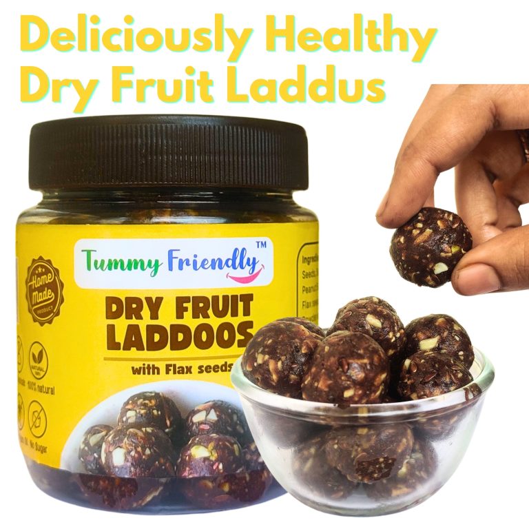 Laddus | Dry Fruit Laddus - With Flax Seeds - Home Made - No Chemical, No Palm Oil &amp; No Added Sugar - Tummy Friendly - 300gm
