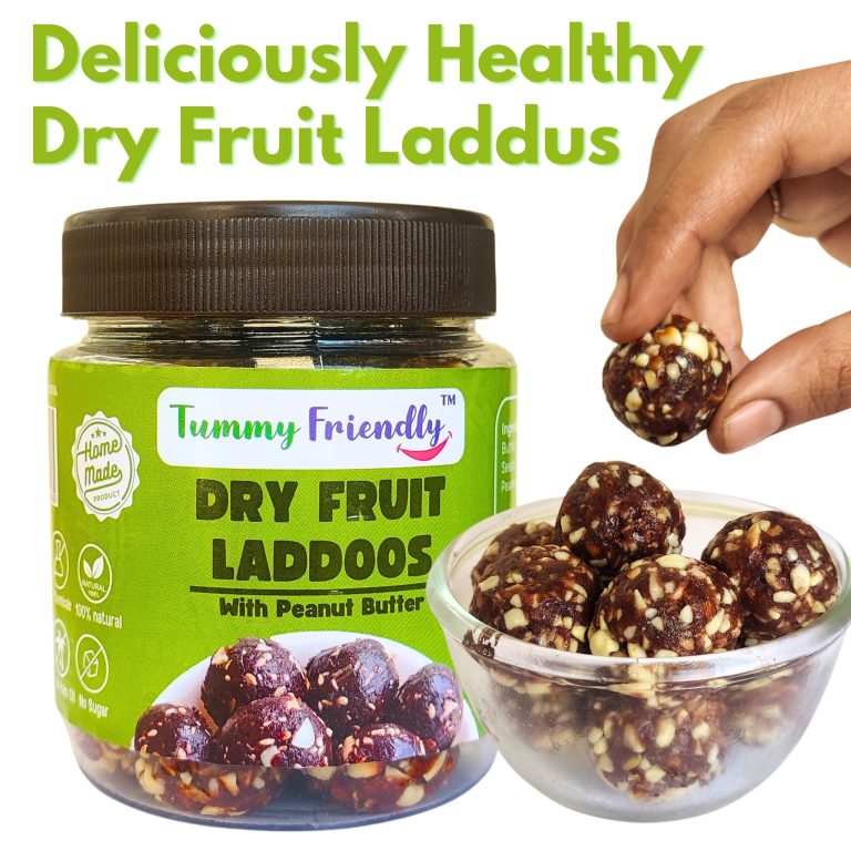 Laddus | Dry Fruit Laddus - Millet Peanut Butter - Home Made - No Chemical, No Palm Oil &amp; No Added Sugar - Tummy Friendly - 300gm