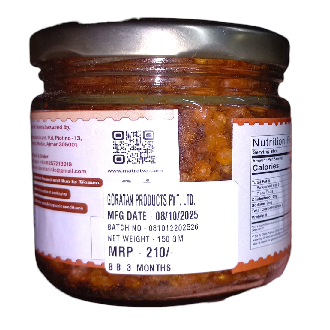 Namkeen | Dry Fruit Namkeen - Natural &amp; Healthy - High In Dietry Fiber - Matratva - 150gm