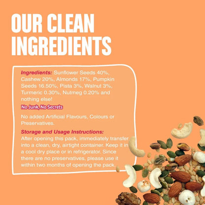 Dry Fruits &amp; Seeds Powder | Organic Dry Fruit &amp; Seeds Powder Blend of 7 Indian Super Foods – Vegan, Gluten Free, No Preservatives, No Artificial Flavours &amp; No Added Sugar – Early Foods – 100gm