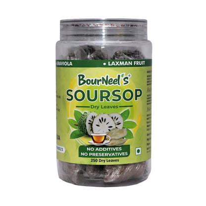 Dry Leaves | Soursop Dry Leaves – Graviola – Guyobana – Laxman Phal leaves – No Additives &amp; No Added Preservatives – BourNeel’s – 250 Dry Leaves