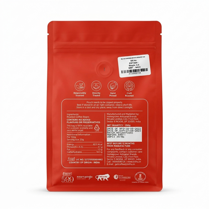 Coffee | Dunduga Estate (Mokapot) - Medium Roast ,Washed Arabica -No Added Flavour or Preservatives - Bili Hu - 250gm