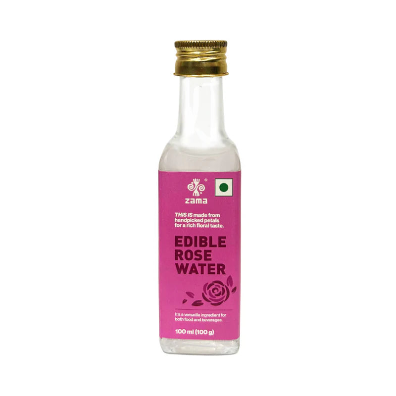 Rose Water | Edible – Zama Organics – 100ml
