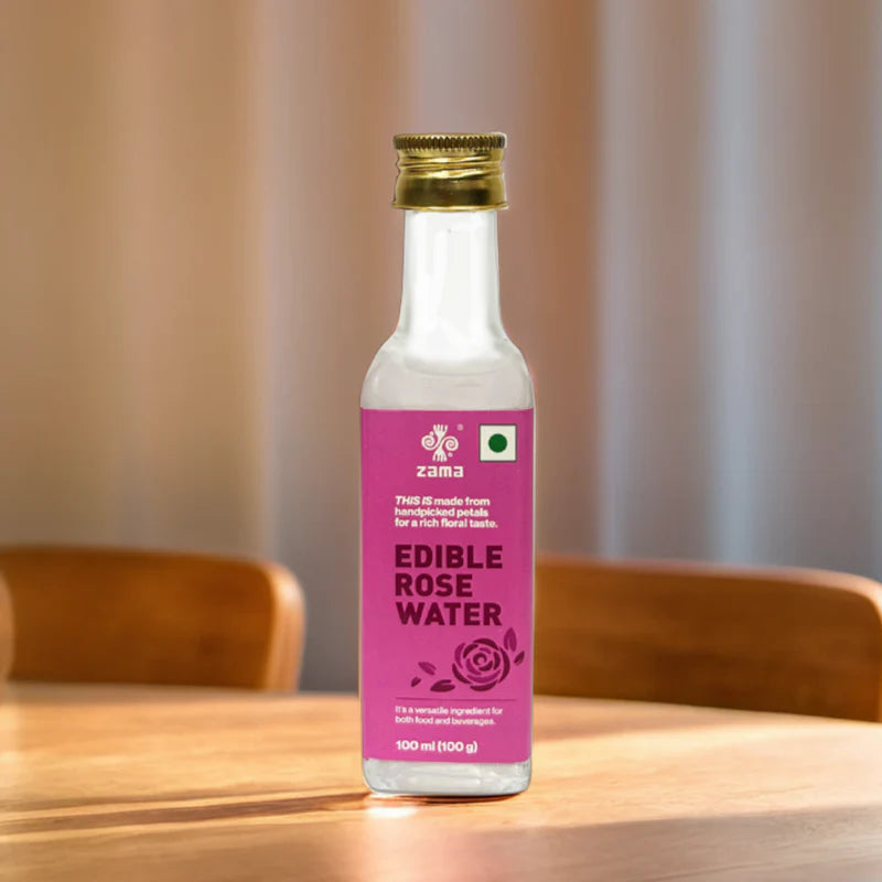 Rose Water | Edible – Zama Organics – 100ml