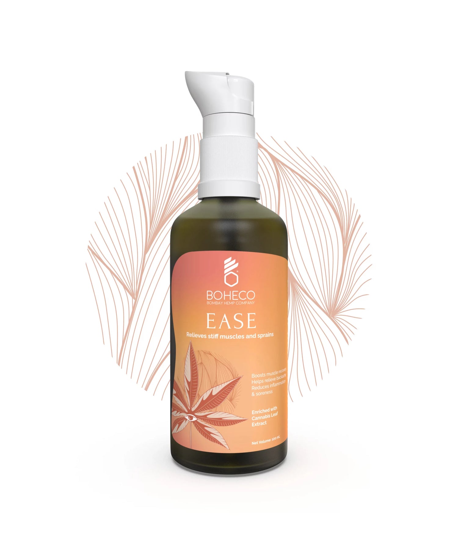 Oil | Ease Relieves Stiff Muscles – Vegan &amp;amp; Cruelty Free - Boheco Life – 100ml