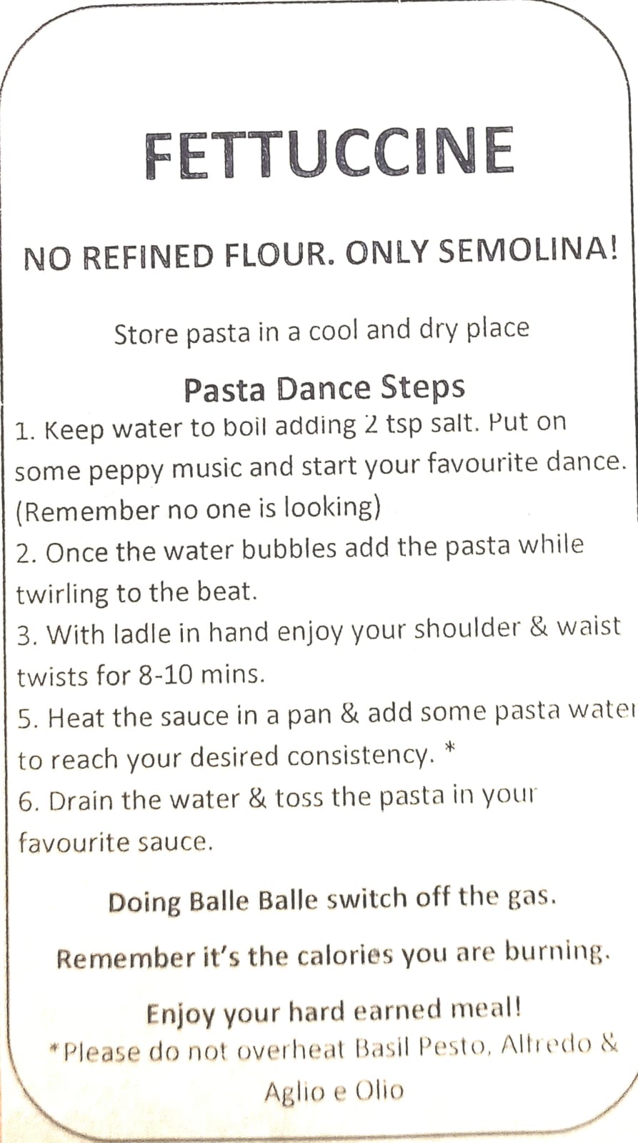 Pasta | Eggfree Fettuccine Pasta - No Refined Flour - Our Pasta Lab – 200gm