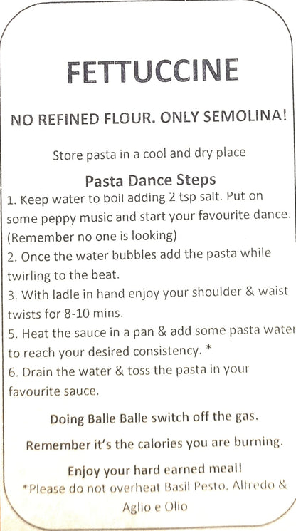 Pasta | Eggfree Fettuccine Pasta - No Refined Flour - Our Pasta Lab – 200gm