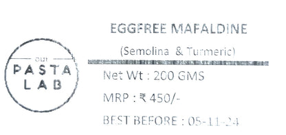 Pasta | Eggfree Mafalde Pasta - 100% Semolina - No Maida &amp;amp; No Added Preservatives - Our Pasta Lab – 200gm