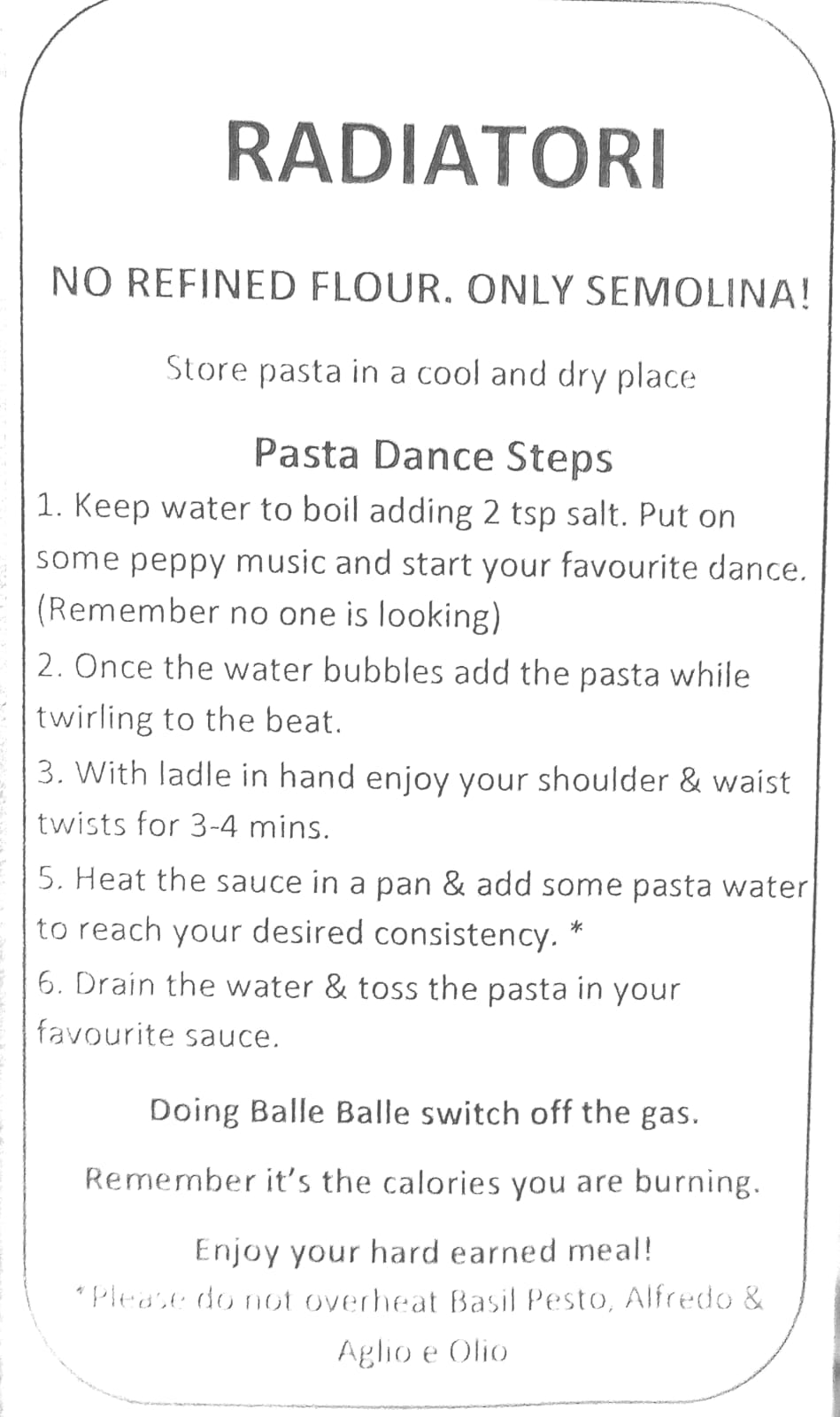 Pasta | Eggfree Semolina Radiatori (Semolina &amp;amp; Turmeric) - No Refined Flour - Our Pasta Lab - 250gm