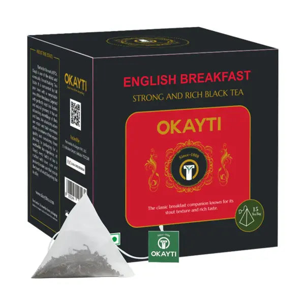 Tea | English Breakfast Strong And Rich Black Tea - Okayti - 15 Tea Bag