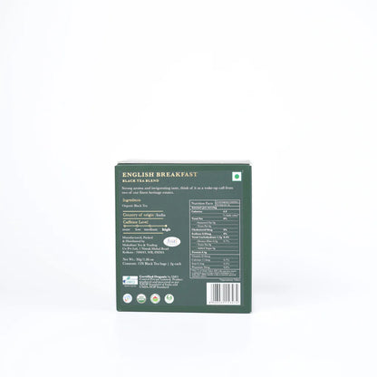 Tea | English Breakfast Black Tea Blend - Bold, Malty With Floral Notes - Assam &amp; Darjeeling - USDA Organic - Luxmi Estate - 25 Tea Bag