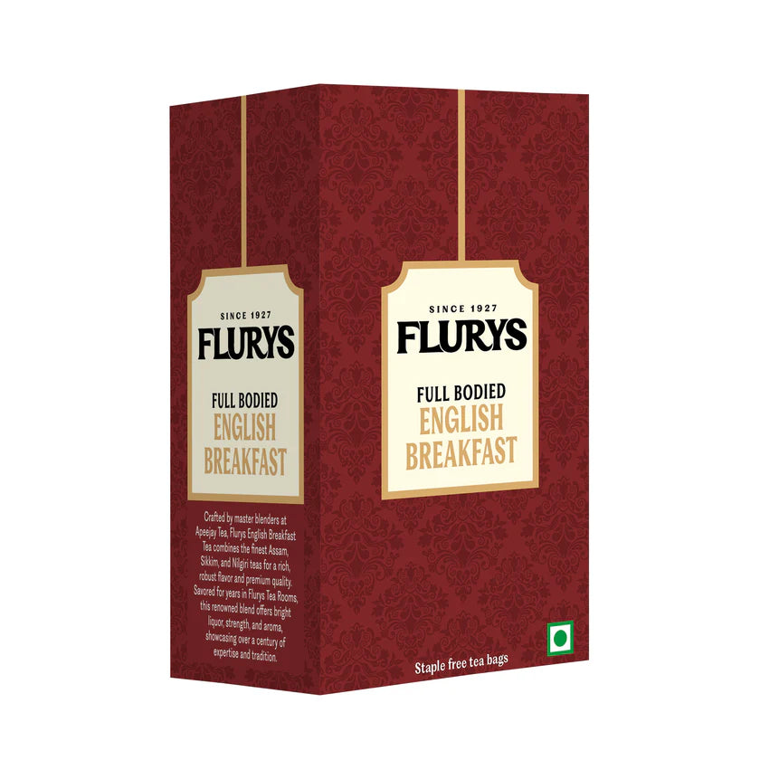 Tea | Full Bodied English Breakfast Tea - Flurys - 25 x 2g Each