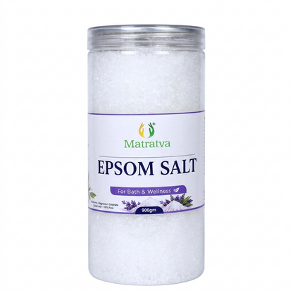 Epsom Salt (For Bath &amp; Wellness) - 100% Pure- Natural Wellness-Relax &amp; Revive – Matratva – 900gm