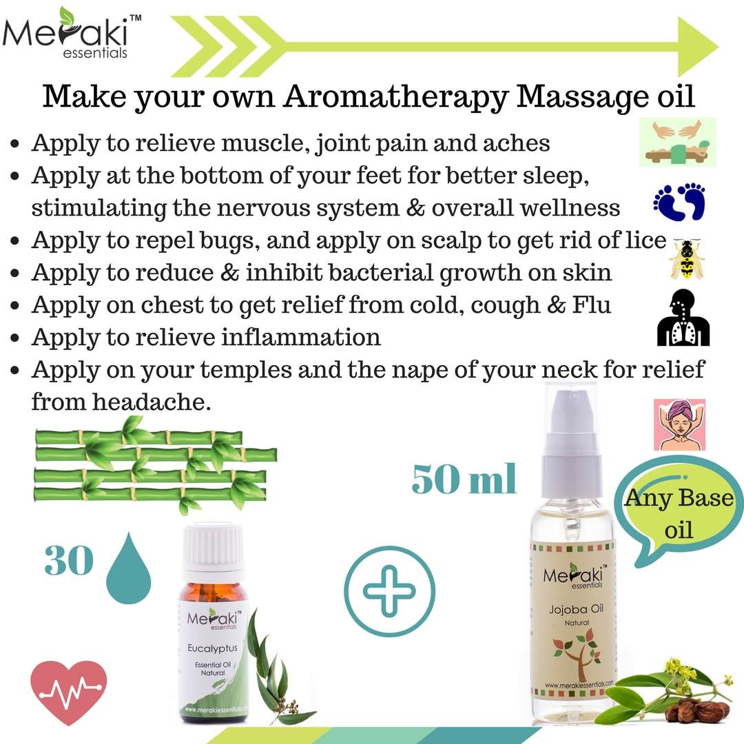 Eucalyptus Natural Essential Oil (Eucalyptus Globulus) - Natural - Indian - Meraki Essentials – 10ml