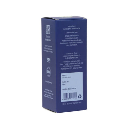 Oil | Eucalyptus Gloubulus (Heals Cold) - Therapeutic Essential Oil -Pure &amp; Natural Essential Oil -No preservatives- Last Forest - 100ml