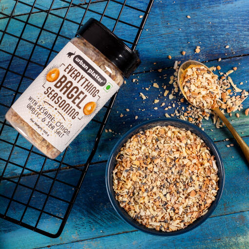 Seasoning Everything Bagel Seasoning (With Sesame, Onion, Garlic Sea Salt) Shake, Sprinkle Savour Urban Platter 100gm