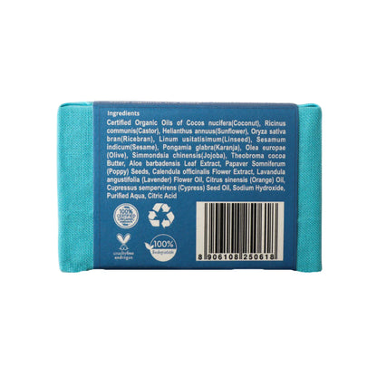 Soap | Exfoliate Soap - Organic Oil Soap - Rustic Art  - 100gm