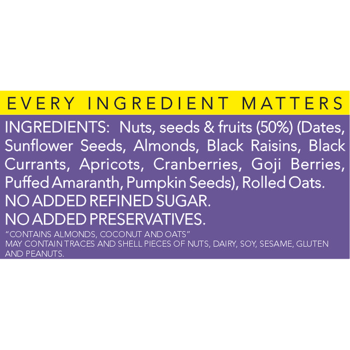 Muesli | Exotic Fruit &amp; Nut Muesli - Plant Based, Gluten Free &amp; Dairy Free - No Preservatives &amp; Artificial Colours- The Nibble Box - 500gm