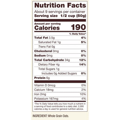 Extra Thick Whole Grain Rolled Oats - Bob’s Red Mill – 907gm