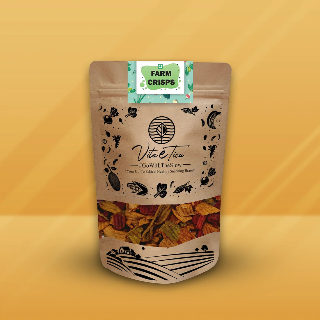 Chips | Farm Crisps - Baked - Mix Of Beetroot, Carrot & Spinach Chips - Chef&