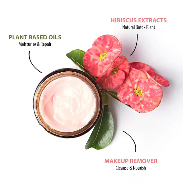 Face Cream &amp; Makeup Remover | Flower Powder - Deep Moisturizing Cleanser - All Natural - Cruelty Free, Paraben Free, Silicon Free &amp;amp; Sls Free - Gulnare - 60gm