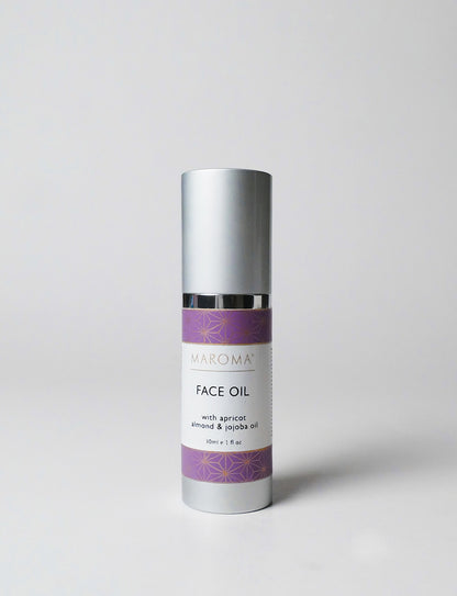 Face Oil | With Apricot Almond &amp; Jojoba Oil - 100% Natural - No Synthetic Perfume, Color &amp; No synthetic Perfume - Maroma - 30ml