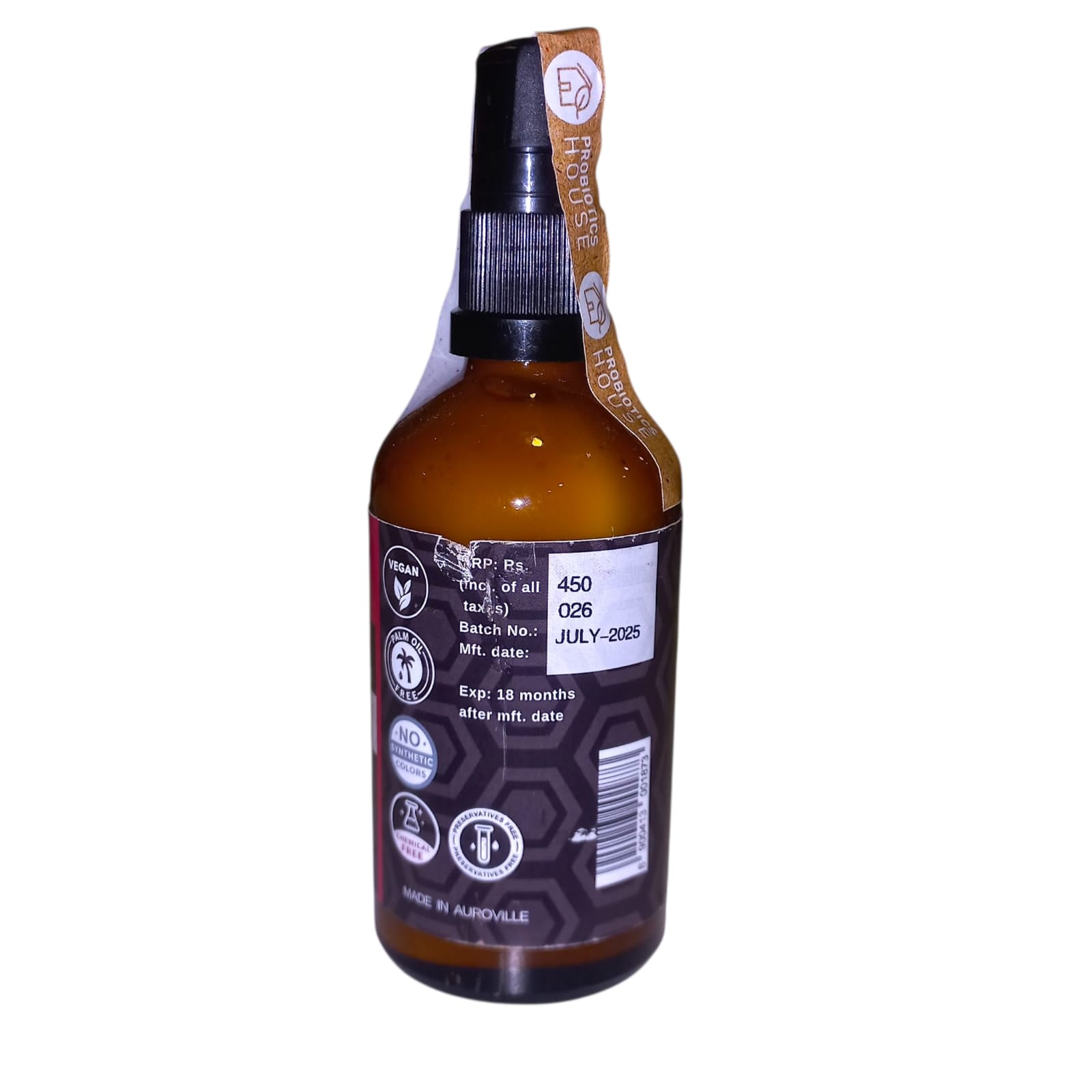 Face, Body Lotion | Rose &amp; Bergamot - Probiotic Lotion - Vegan, Chemical Free, Palm Oil Free &amp; No Added Preservatives  - Probiotic House - 100gm