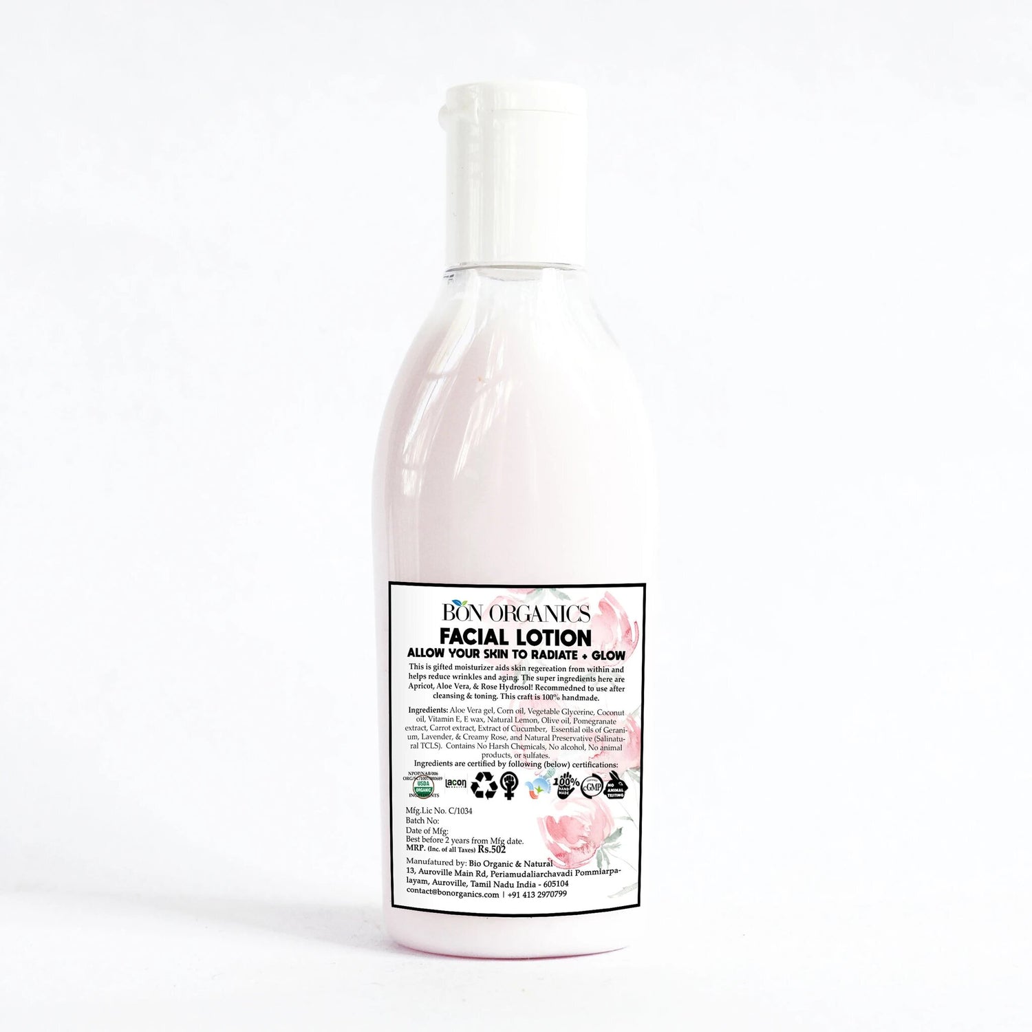 Facial Lotion | (Radiate &amp; Glow) – Bon Organics – 120ml
