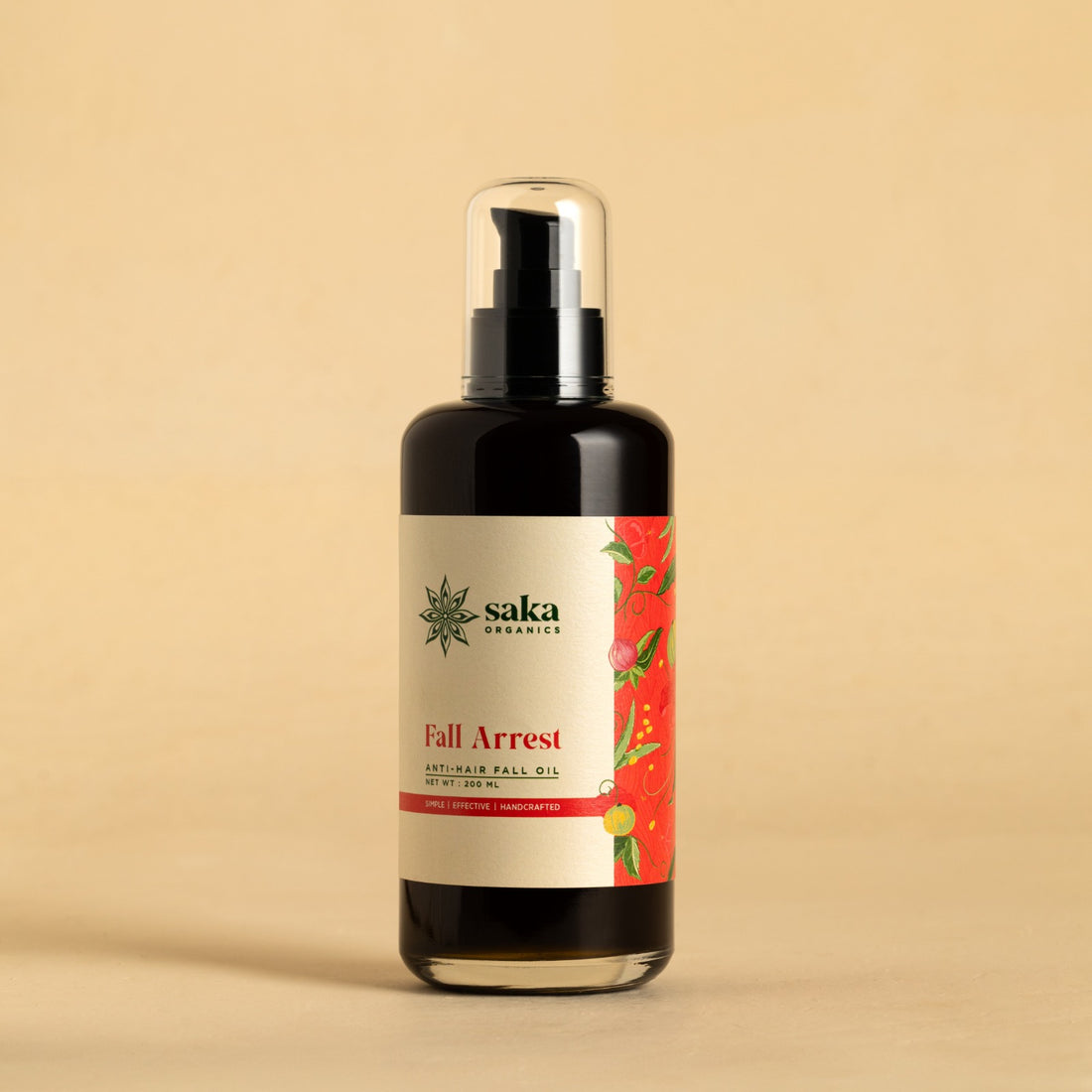 Hair Oil | Fall Arrest - Anti Hair Fall Oil - Handcrafted - Saka Organics - 100gm