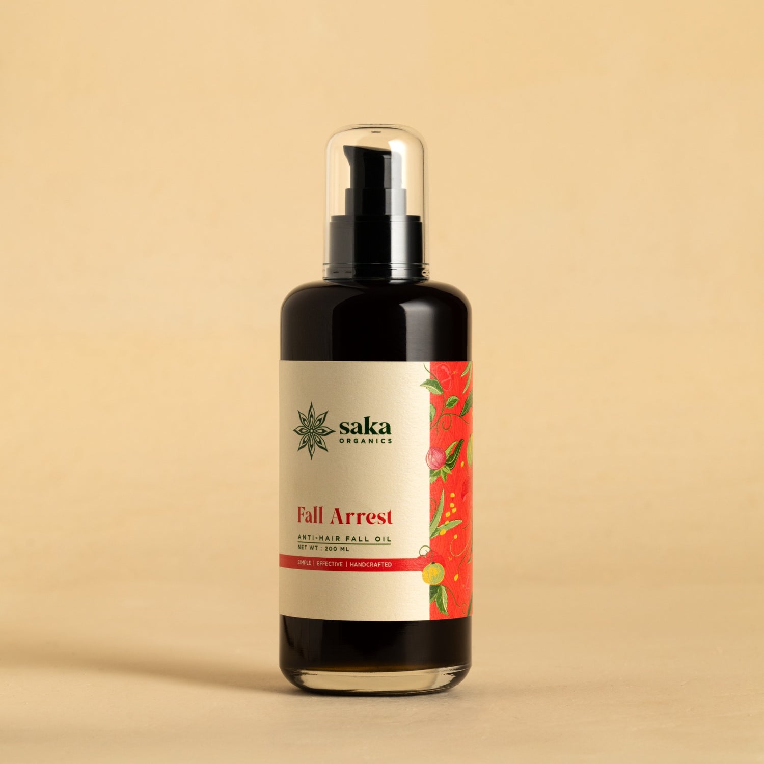 Hair Oil | Fall Arrest - Anti Hair Fall Oil - Handcrafted - Saka Organics - 100gm