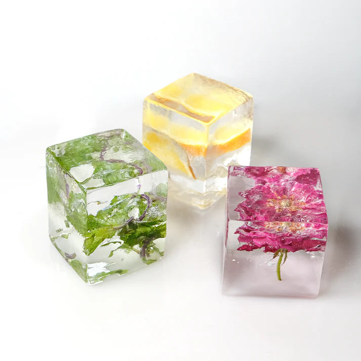 Ice | Feeling Fancy True Cubes Party Ice - Edible Ice Cube - Maxium Chilling, Minimum Dilution- Ice For Human Consumption- Precision Cut- Pure Hygienic, Slow Melting- Ice Please - Set of 10 Ice Cube