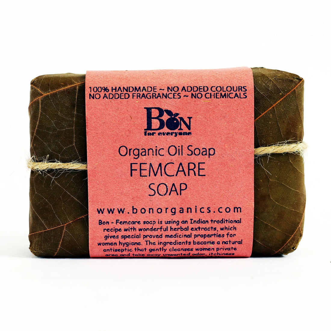Soap | Oil Soap - Femcare - Handmade - Organic - No Added Colours, Fragrances &amp; Chemical – Bon Organics – 100gm
