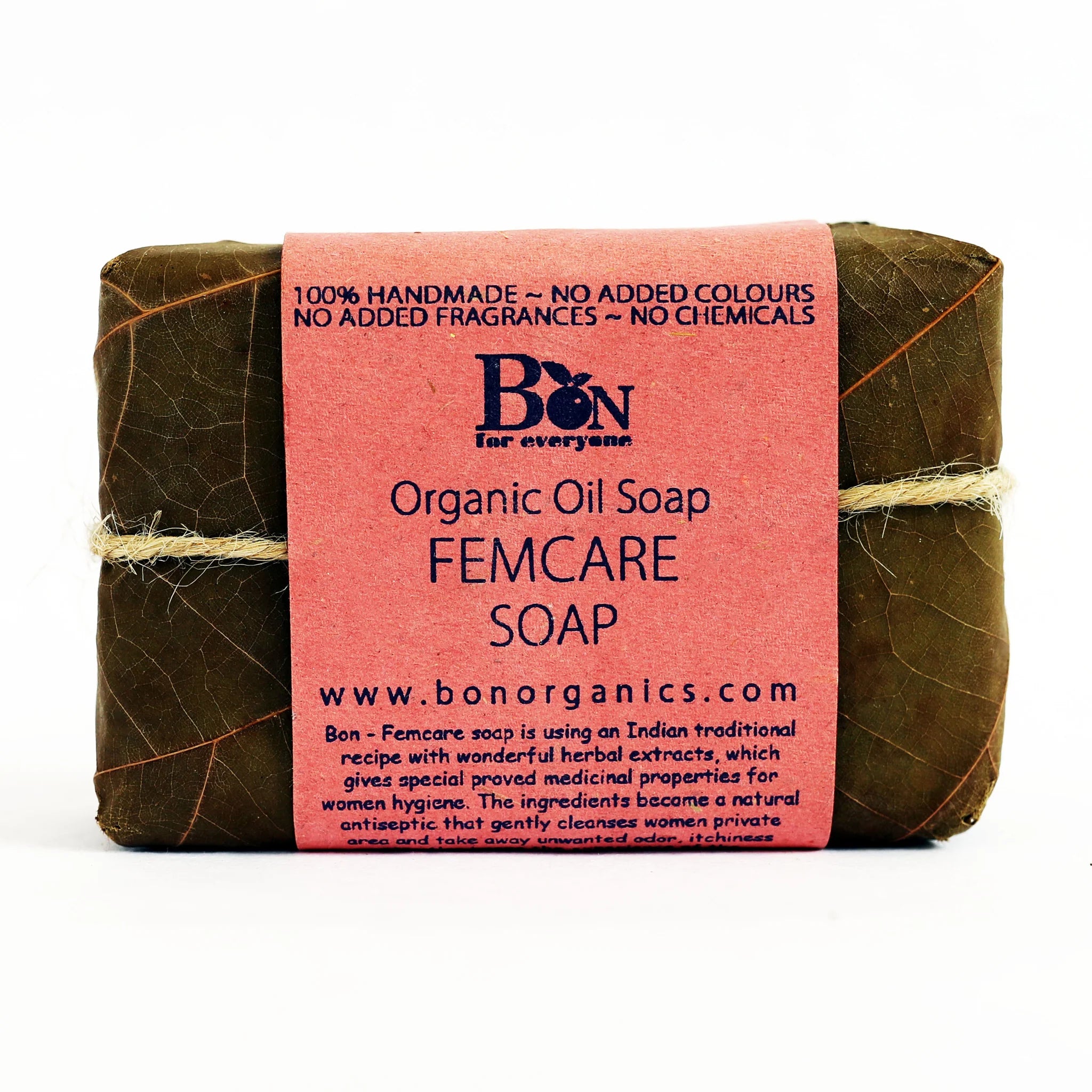 Soap | Oil Soap - Femcare - Handmade - Organic - No Added Colours, Fragrances &amp; Chemical – Bon Organics – 100gm