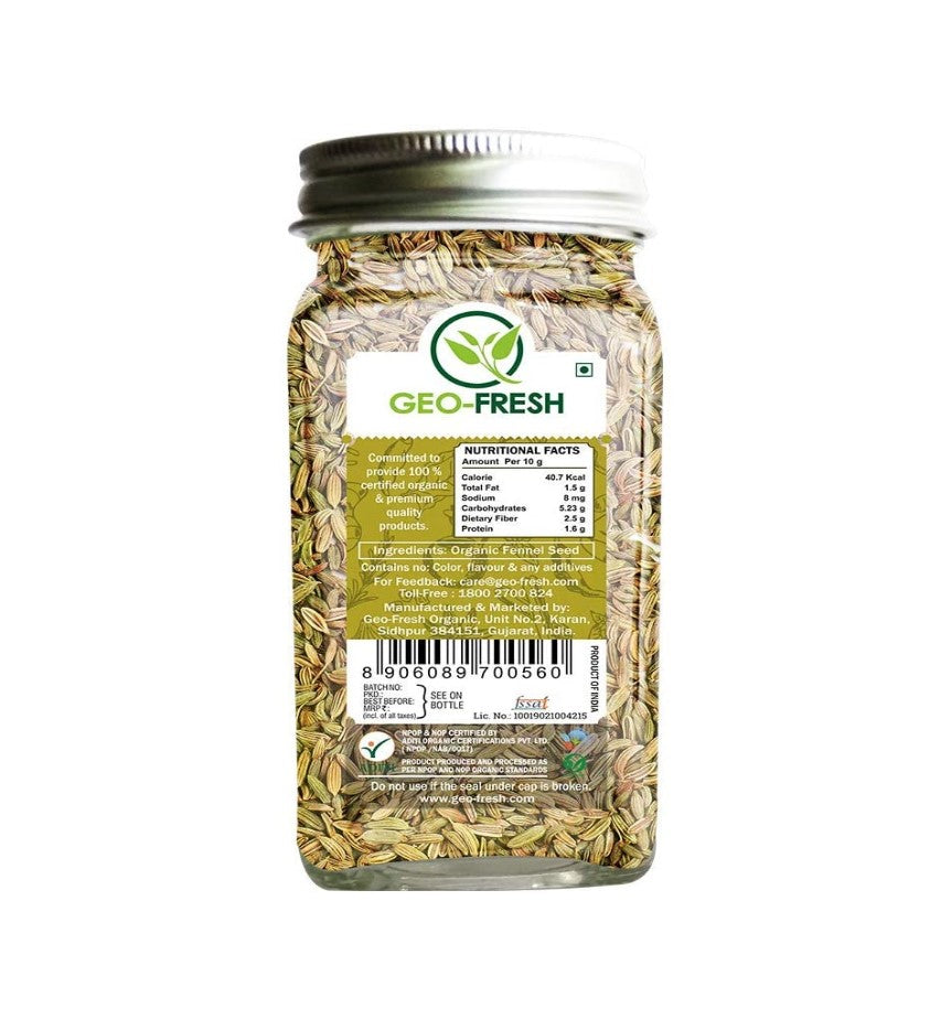 Fennel | USDA Organic - Geo-Fresh – 45gm