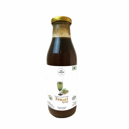 Syrup | Fennel Syrup (Made With Natural And Ethical Ingredients) - Natural - Sulphur Free, Cane Free, No Colors, No Preservatives &amp; No Artificial Flavour - So Good - 500ml