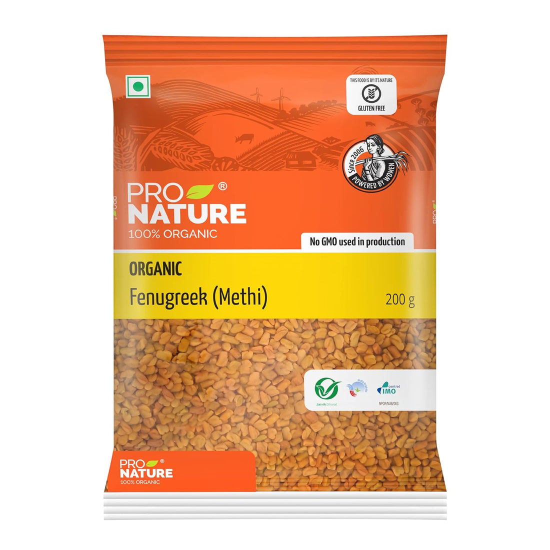 Fenugreek | Methi Seeds - Pro Nature - 200gm