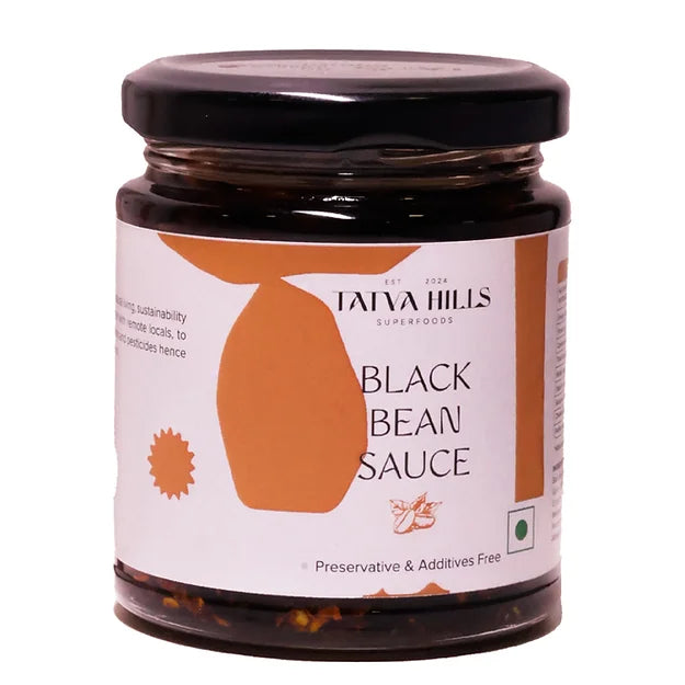 Sauce | Fermented Black Bean (Made With Olive Oil &amp; Flax Seed Oil) – No Added Preservatives &amp; Additives Free – Tatva Hills – 150gm