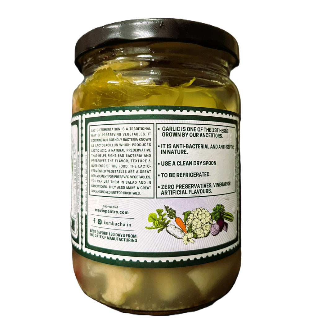 Fermented Veggies | Mix Veg - Tangy, Crispy And Bursting With Flavours - No Added Vingear, Flavours &amp; No Preservatives - MAVI’s - 500gm